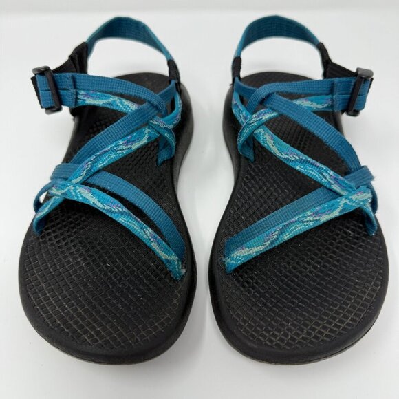 Chaco ZX1 Vibram Yampa Shoes Sandals Women's 6 Blue Outdoor Hiking Camping Comfy - Picture 3 of 12